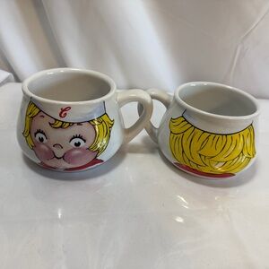 Charming Character Mugs - White and Yellow 2